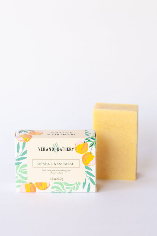 Orange and Oatmeal Handmade Soap